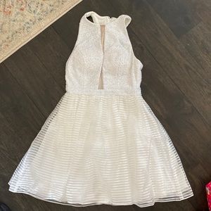 White mini dress